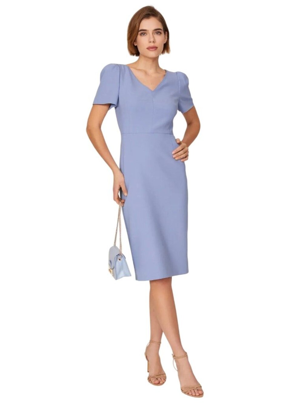 L.K. Bennett Rebecca Dress in light purple 4 Womens Sheath